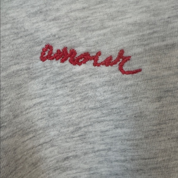 Workshop Republic Clothing Red Embroidered Amoire & Hearts Sweatshirt Sz 2x/3x - Picture 6 of 9